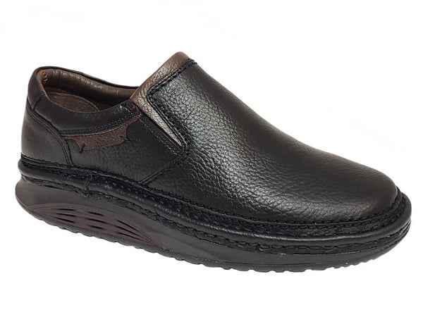 Plain Round Toe Semi Rocker Sole Gentlemen s Casual Loafer iShoes