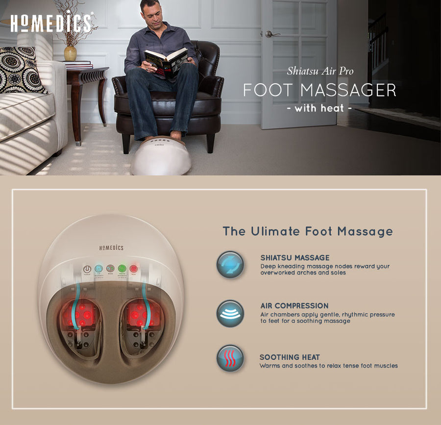 HOMEDICS® Shiatsu Air Pro Foot Massager with Heat